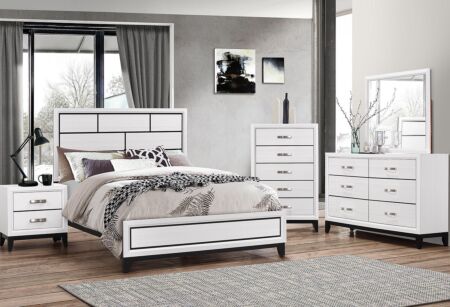 6 Pc. Addie Chalk Bedroom Set