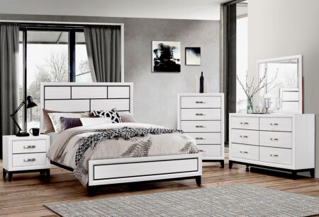 6 Pc. Addie Chalk Twin Bed Set