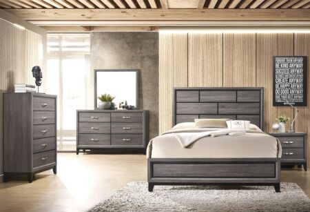 6 Pc. Ackerson Grey Bedroom Set