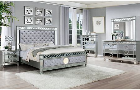 B5020 Silver Queen Bedroom Set - 6 Pc. 