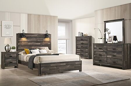 Carter Full Platform Bedroom Set - 6 Pc.