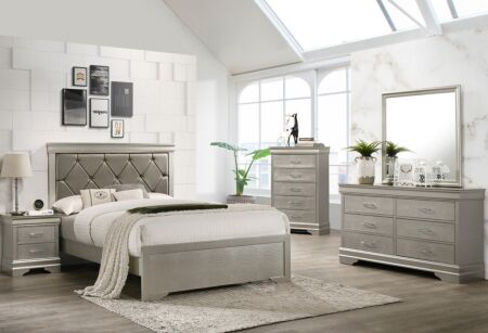 Amalia King Bedroom Set - 6 Pc.