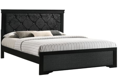 Amalia Black King Bed