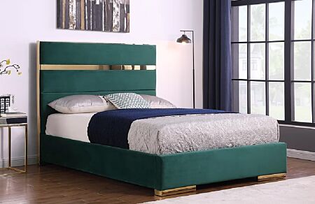 Cartier Green Platform Bed