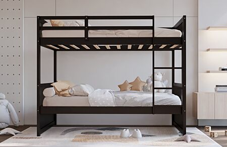 Black Twin over Twin Bunk Bed (BB12)