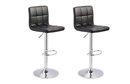 2 Bellatier Black Adjustable stools