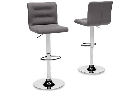 2 Pollzen Gray Adjustable stools
