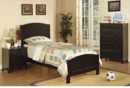 Avery Black Twin Bed