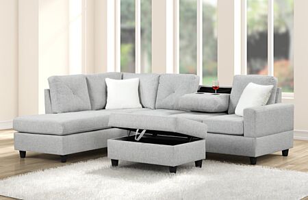 Rocket Gray Sectional - 2 Pc.