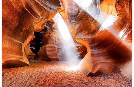 Antelope Canyon Tempered Glass Wall Art - Picture
