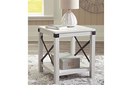 Bayflynn Whitewash Square End Table