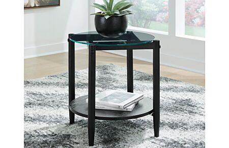 Westmoro Black Round End Table