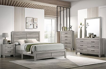 6 Pc. Hopkins Driftwood Full Bedroom Set