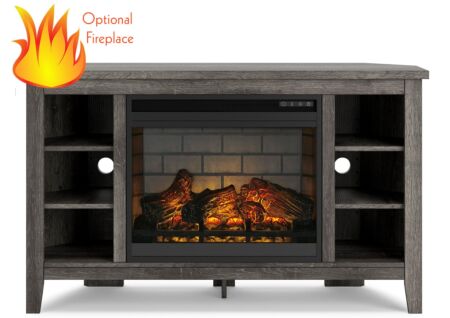 Arlenbry Corner TV Stand - Optional Fireplace