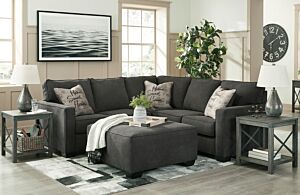 Lucina Charcoal Sectional Set - 2 Pc.