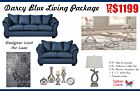 12 Pc. Darcy Blue Living Room Package