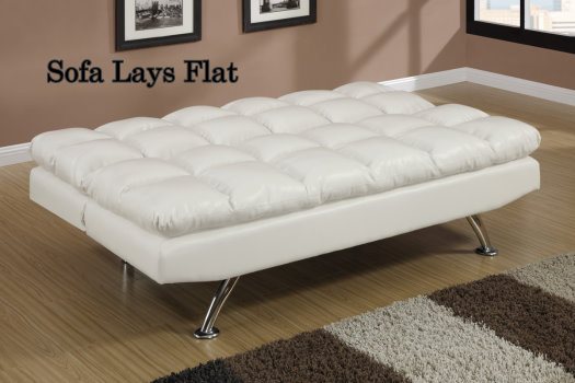 Sofa Lays Flat to Make Bed